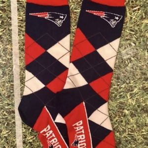 New England Patriots Argyle Socks.